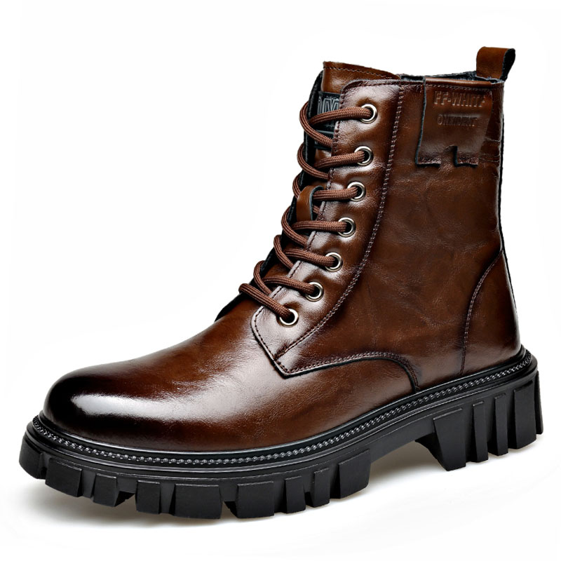 

Cachiotti Короткие мартинсы мужские с мягкой подкладкой коричневые, цвет Brown Padded