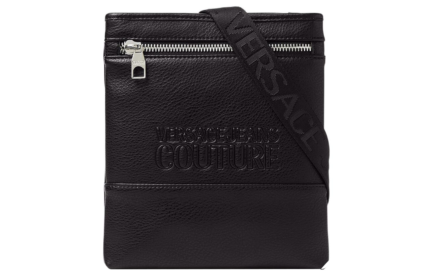 

VERSACE JEANS COUTURE Мужская черная сумка через плечо из искусственной кожи