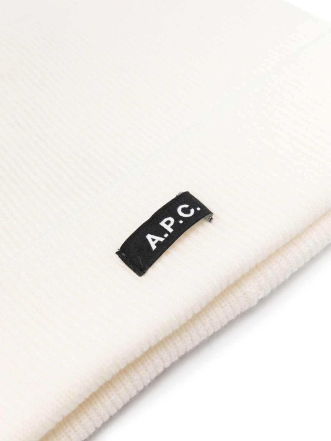 

A.P.C. шерстяные шапки с логотипом, нейтральный цвет