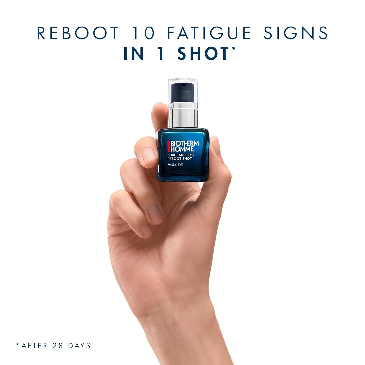 Сыворотка Biotherm — Force Supreme Reboot Shot, для лица и вокруг глаз для мужчин с % витамина C против, 30 мл — фото 3