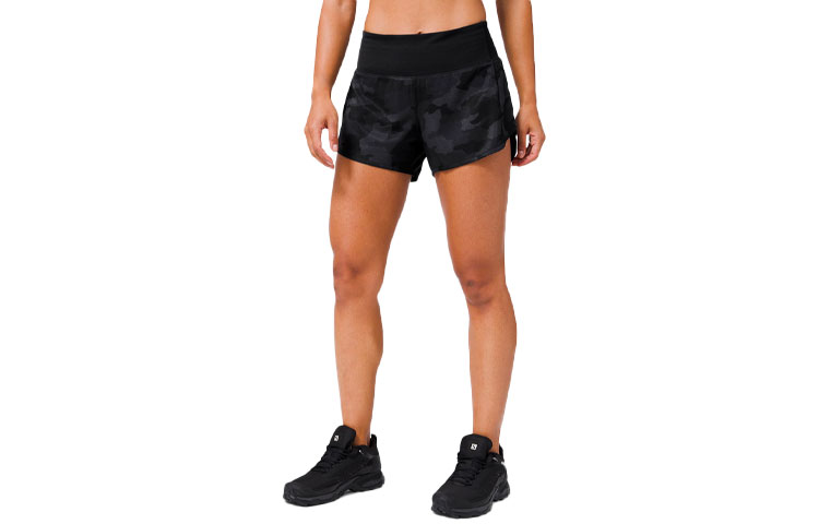 

Женские повседневные шорты Speed Up Lululemon, Camouflage Dark Gray