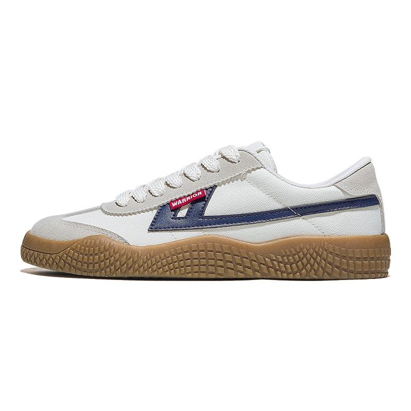 

WARRIOR Износостойкие дышащие легкие кеды унисекс бежево-темно-синие, цвет Beige Dark Blue