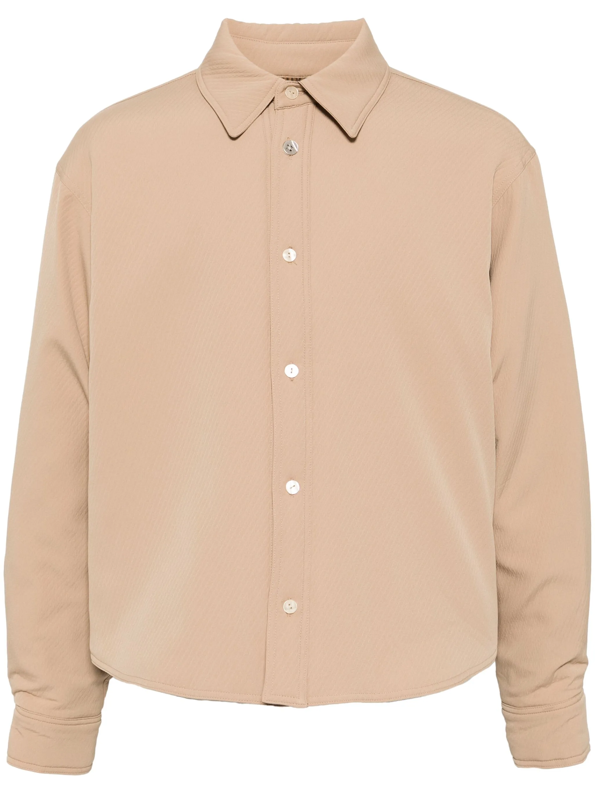 

Куртка-рубашка с логотипом Ader Error, бежевый