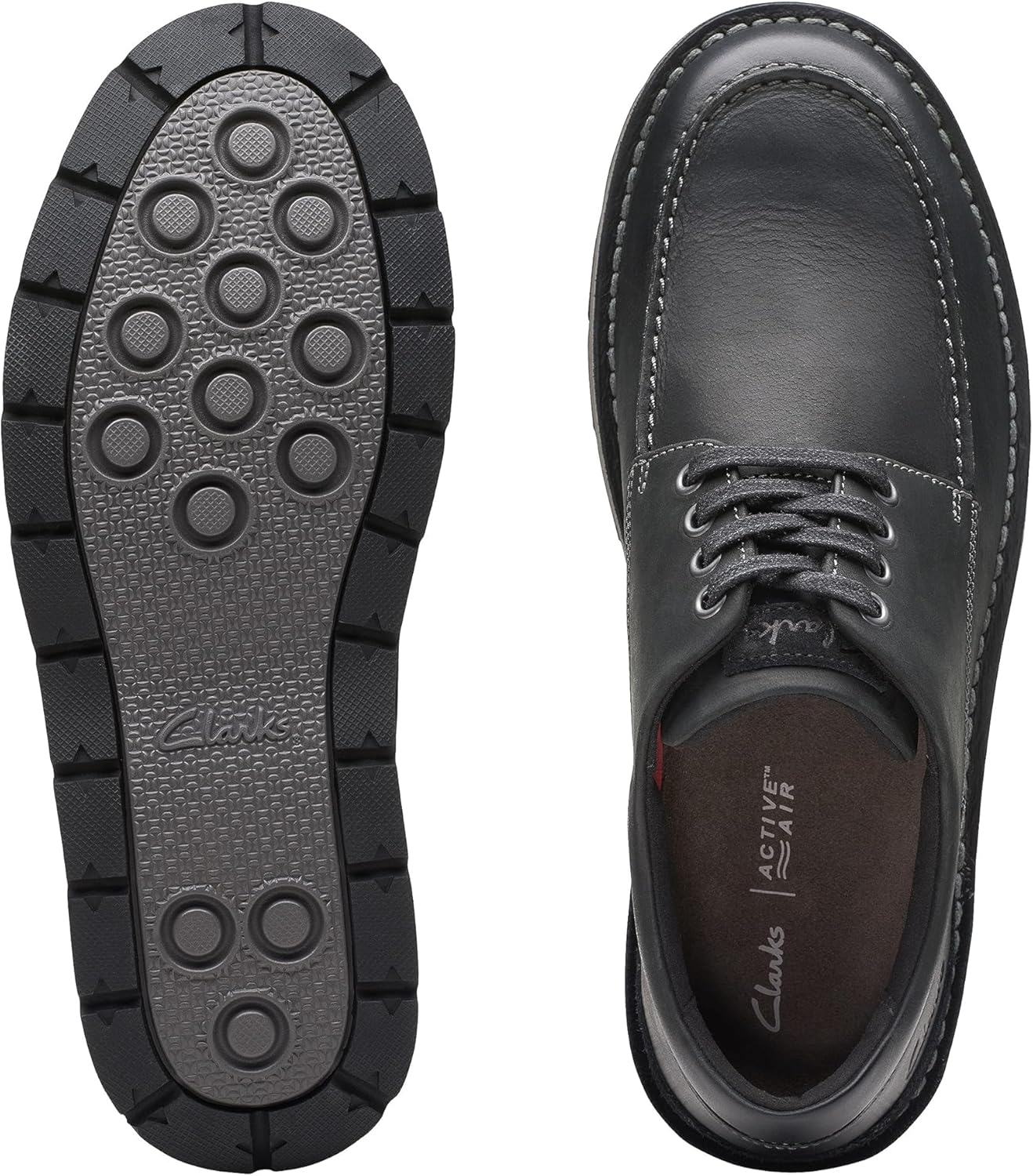 Мужские низкие кроссовки Clarks Gravelle, черный — фото 2
