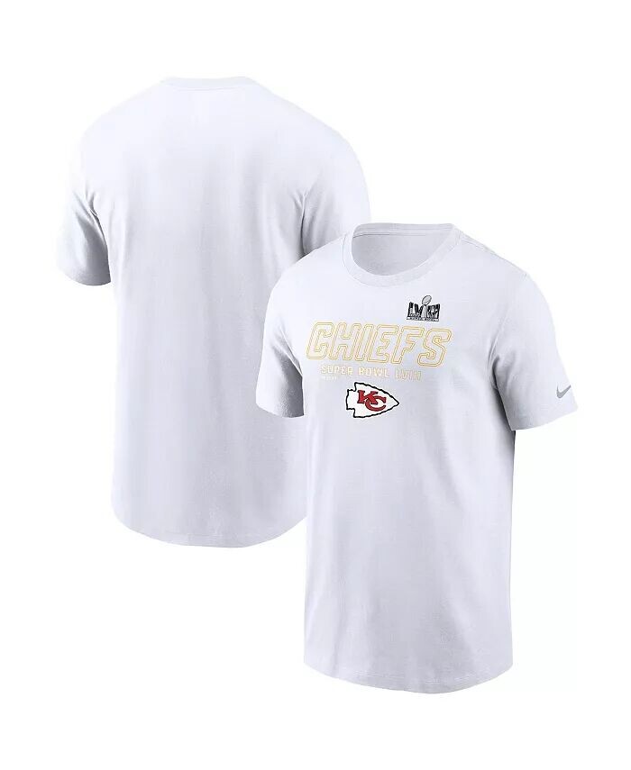 

Мужская белая футболка Kansas City Chiefs Super Bowl LVIII Iconic Nike, белый