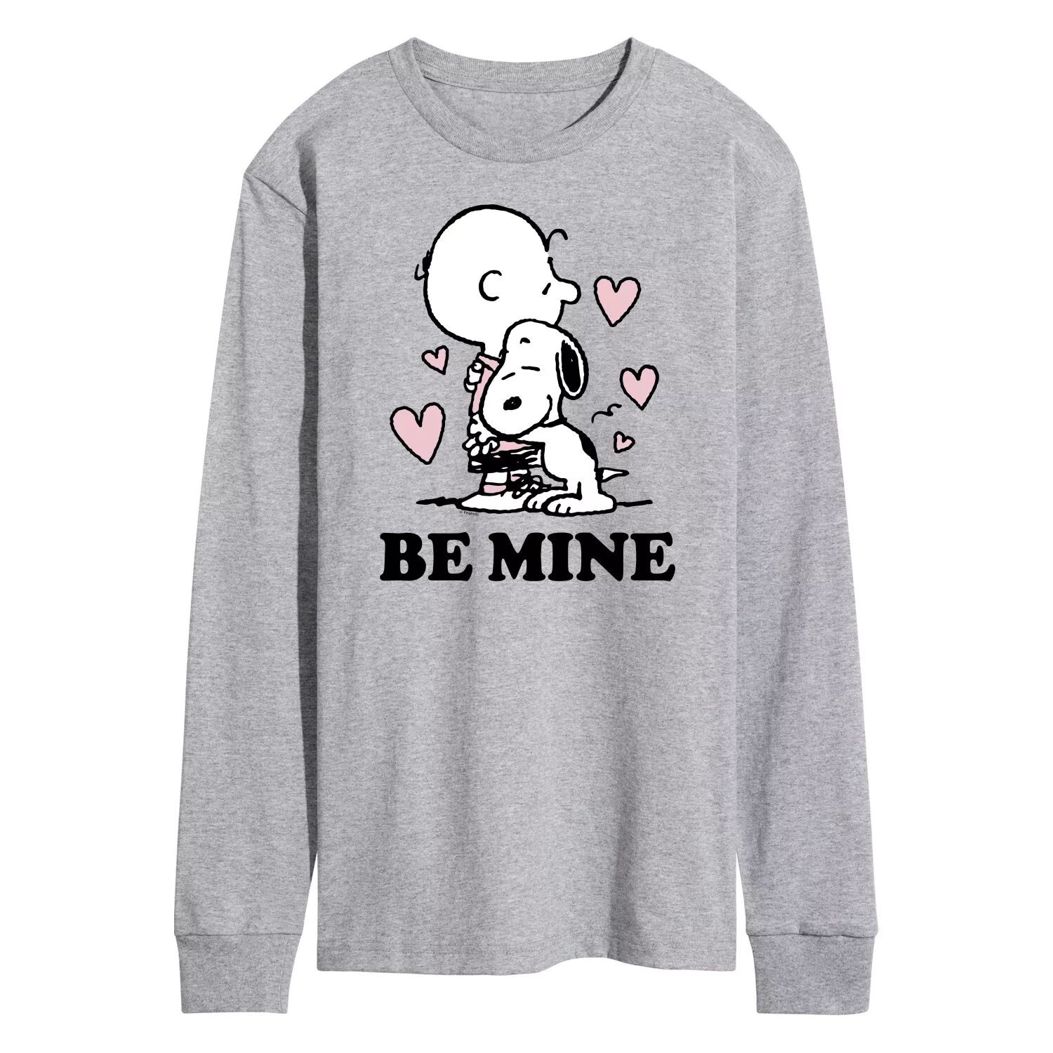 

Мужская футболка с длинными рукавами Peanuts Be Mine Licensed Character