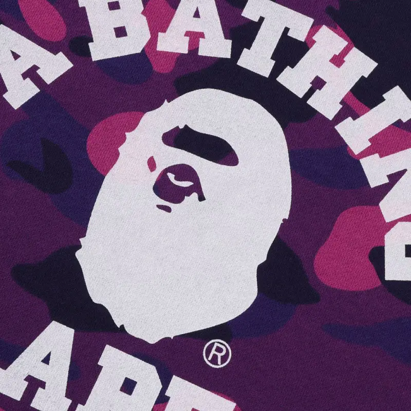 Толстовка fw24 детская A BATHING APE, фиолетовый — фото 4