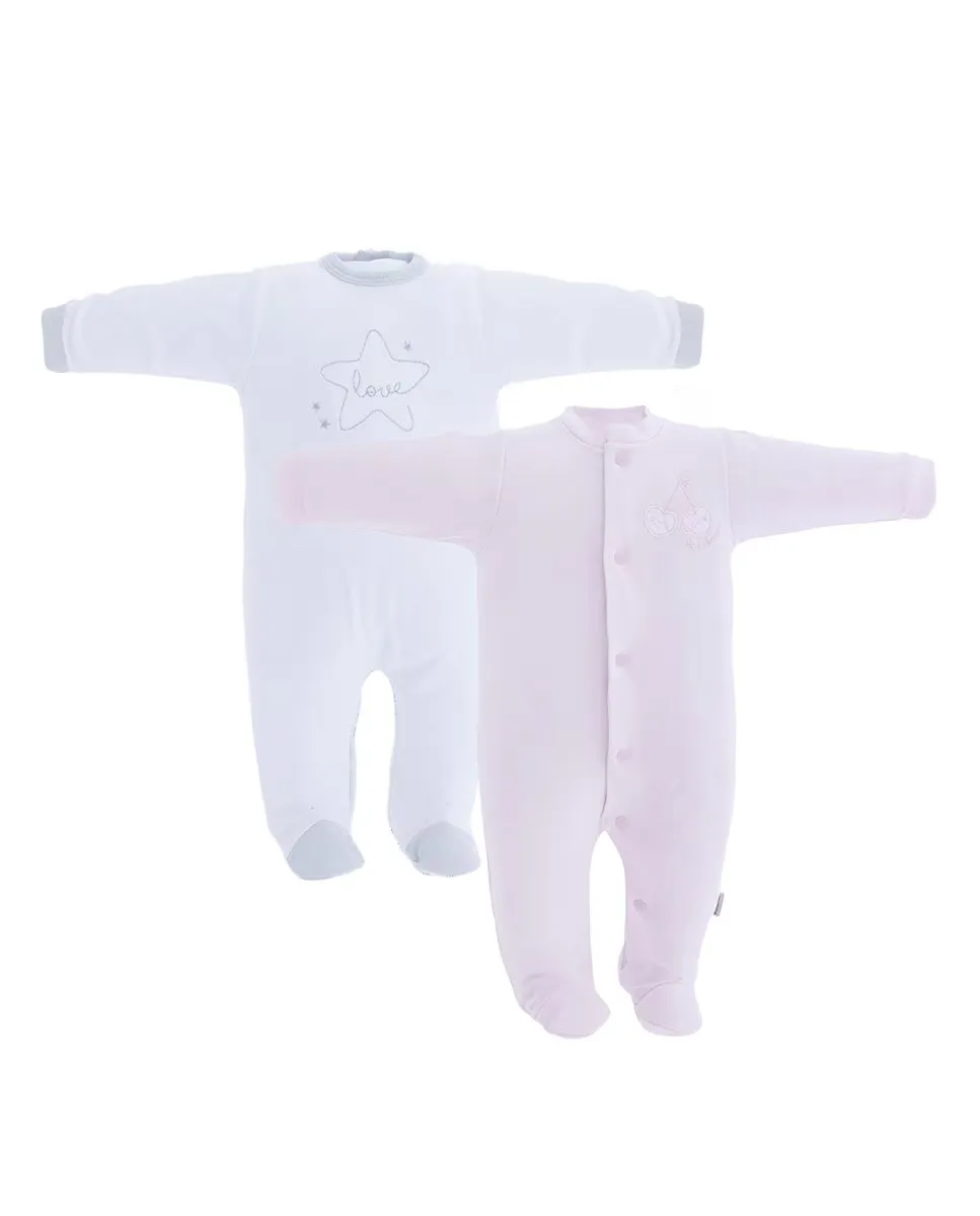 

Упаковка из 2 длинных детских хлопчатобумажных пижам Cambrass, цвет Rosa
