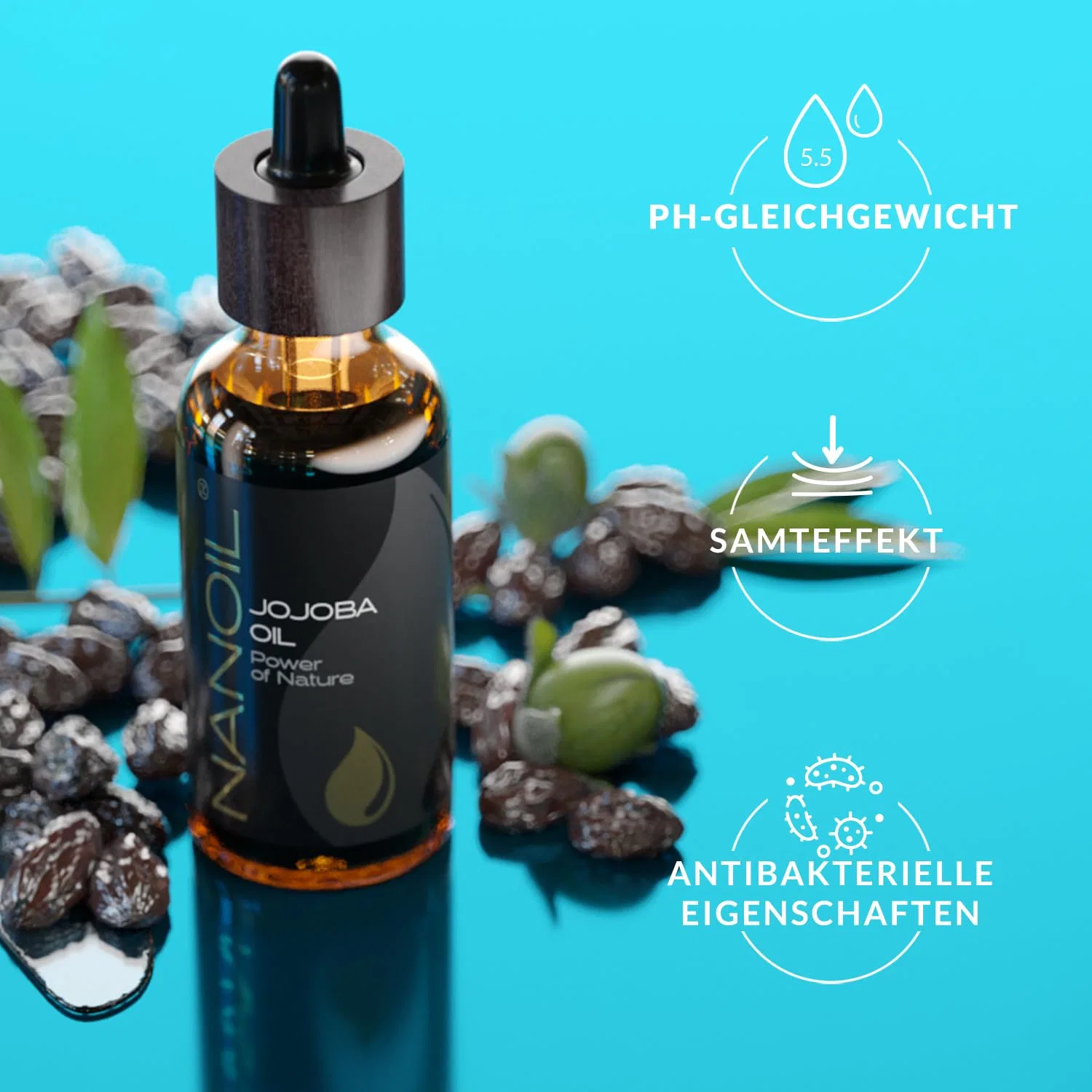Эссенция Nanoil — Натуральное масло жожоба «Jojoba Oil» от — фото 3