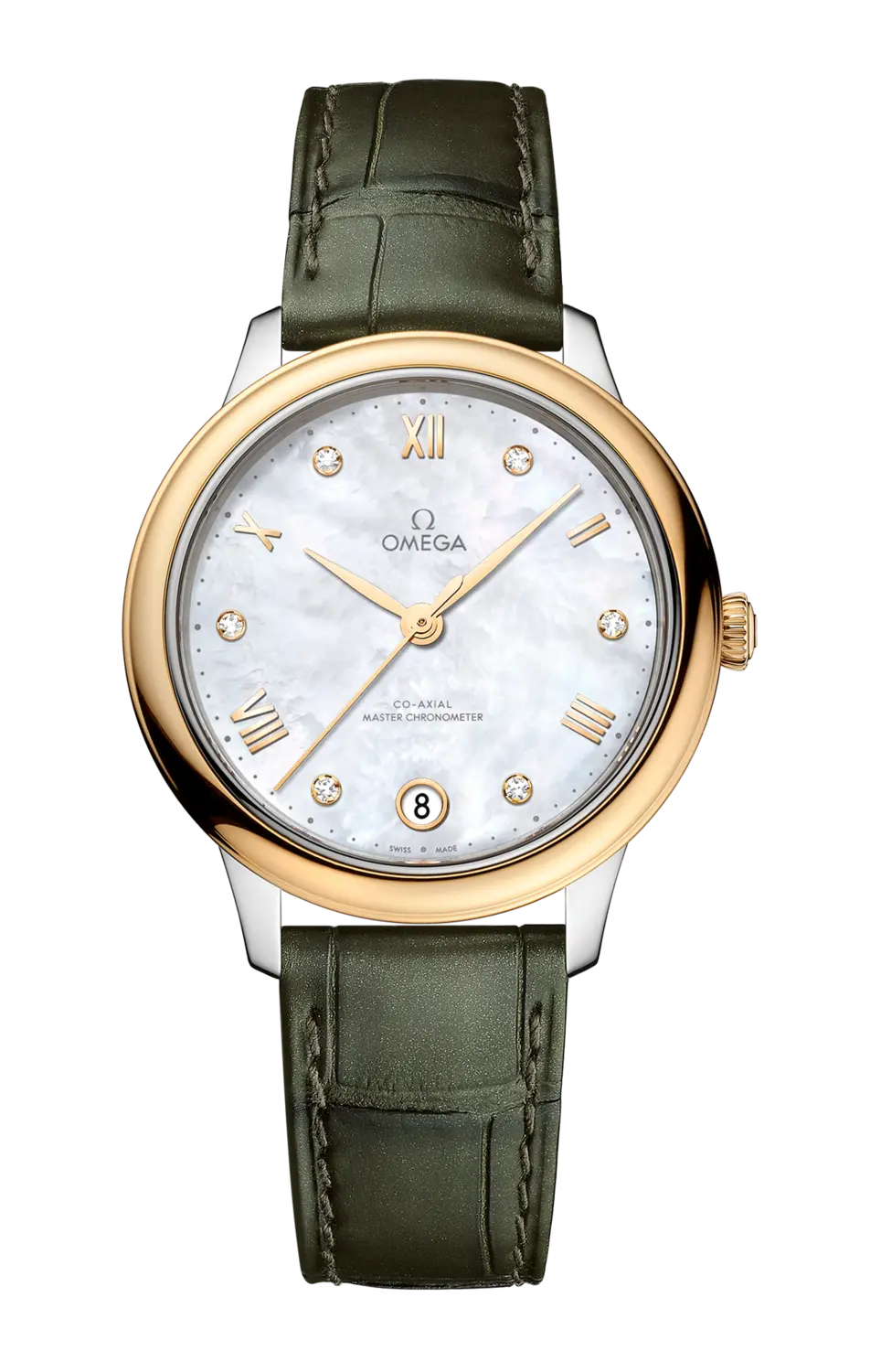 

Часы Omega De ville prestige co‑axial master chronometer с желтым золотом 34 мм