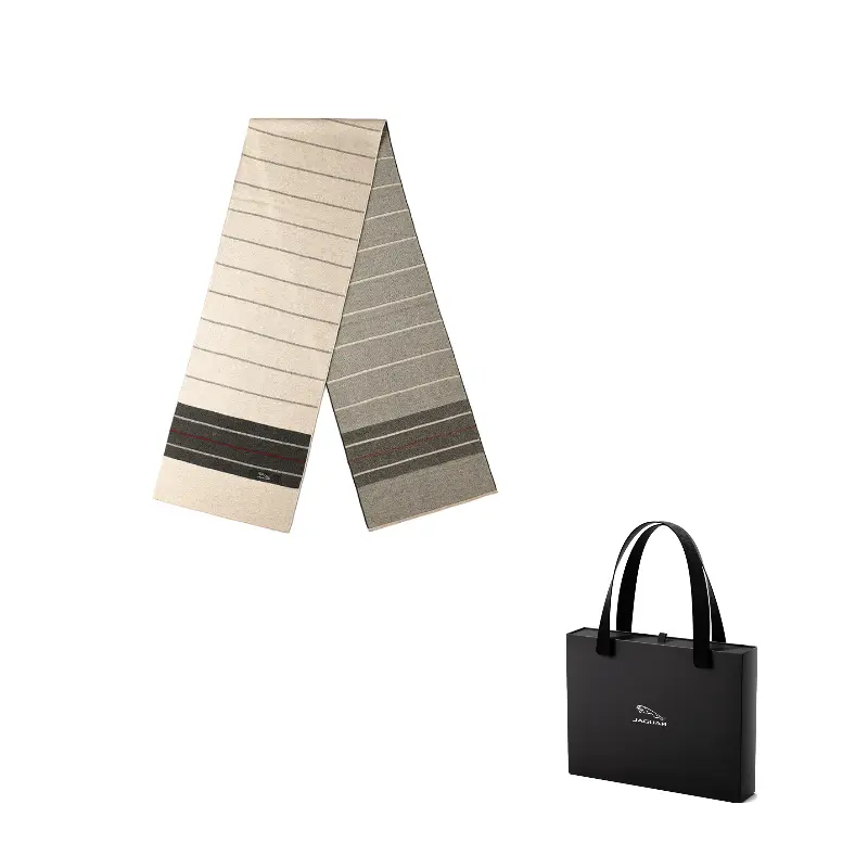 

JAGUAR Вязаный шарф унисекс, Beige Black