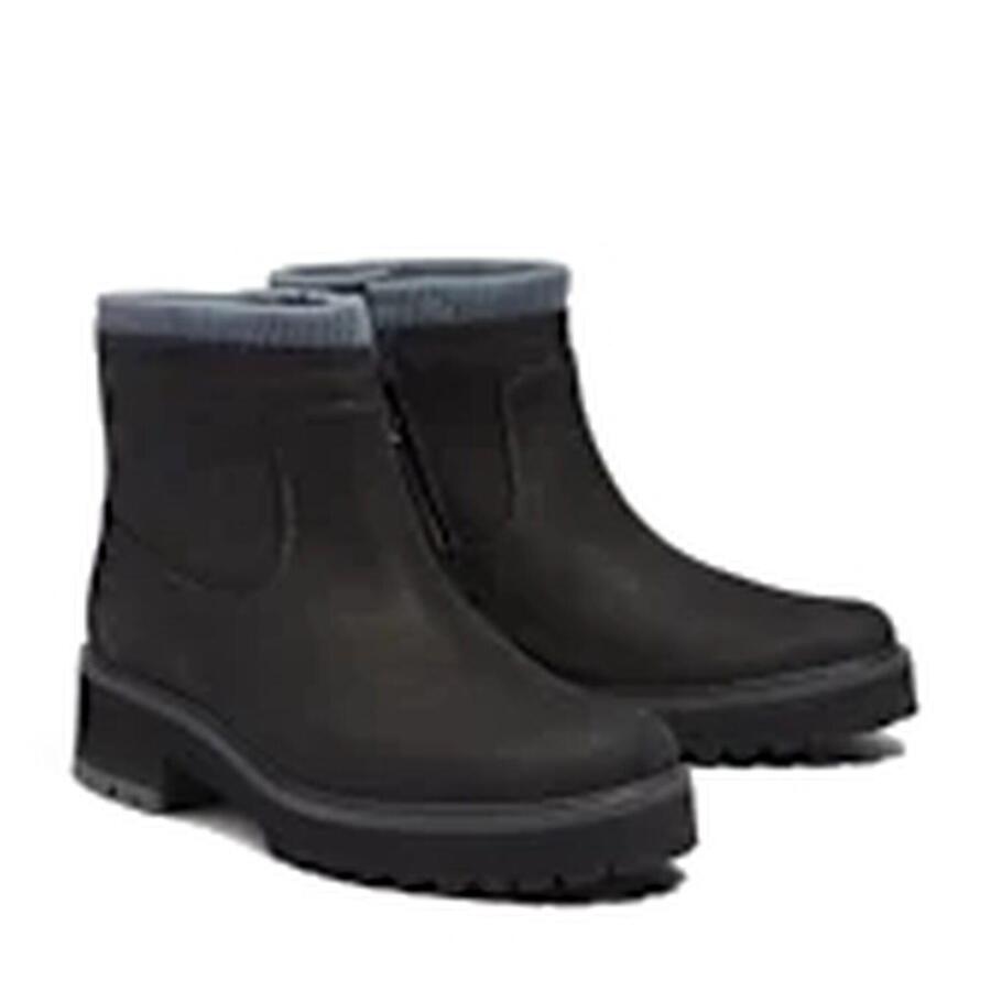 Ботинки Timberland Carnaby Cool Mid Warm Lined, цвет нубук, чёрный, размер 37,5