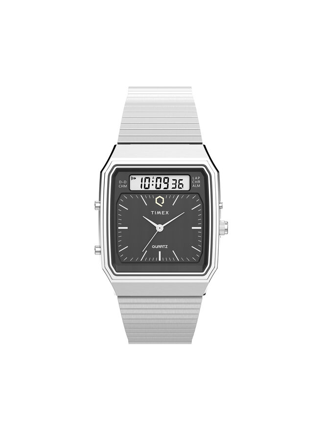 

Часы Q Timex 1982 Ana-Digi Reissue Chronograph TW2Y05900 Timex, серебряный