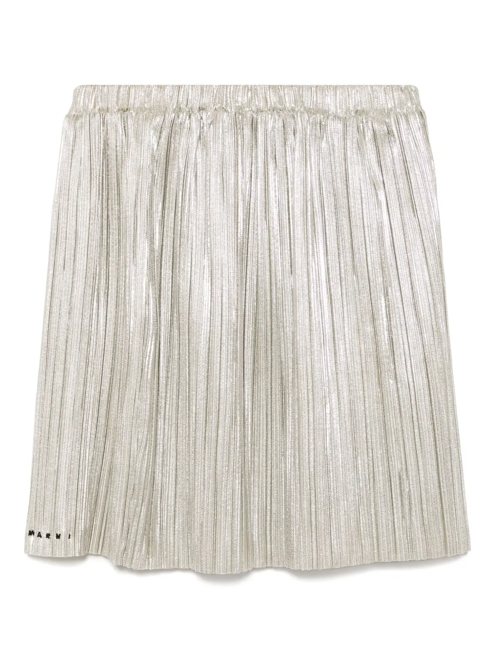 

Юбка с вышитым логотипом Marni Kids, серебяный