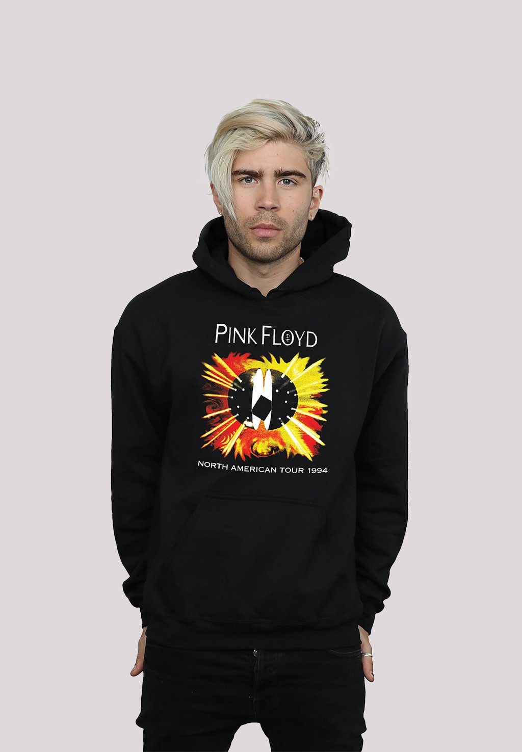 

Толстовка PINK FLOYD NORTH AMERICAN TOUR PREMIUM ROCK METAL MUSIK B - Hoodie F4NT4STIC, черный