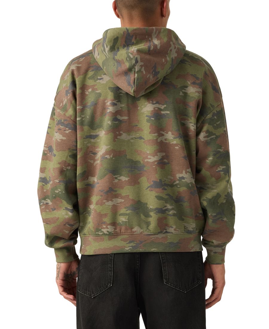 Мужская укороченная толстовка свободного кроя на молнии Levi's, Camo — фото 4