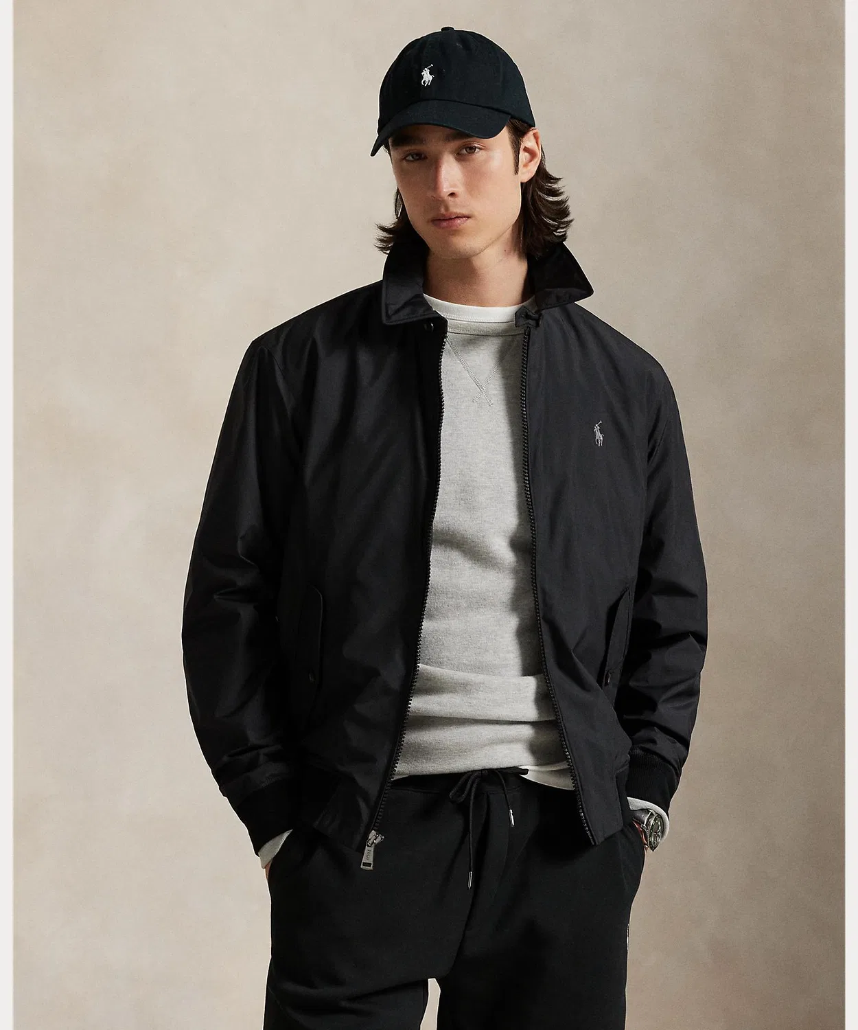 Куртка-ветровка Southland, складная, Polo Ralph Lauren, чёрная