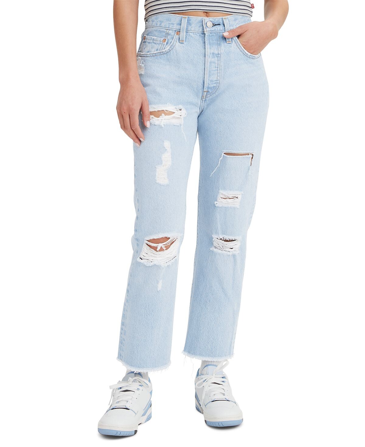 

Укороченные джинсы прямого кроя с высокой посадкой 501 Levi's