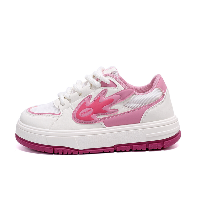 

Кеды, скейтборд обувь женская низкая Paul Frank, белый/розовый