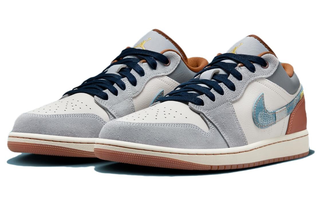 Jordan Air Jordan 1 Vintage Баскетбольные кроссовки мужские, Белый/Синий — фото 3