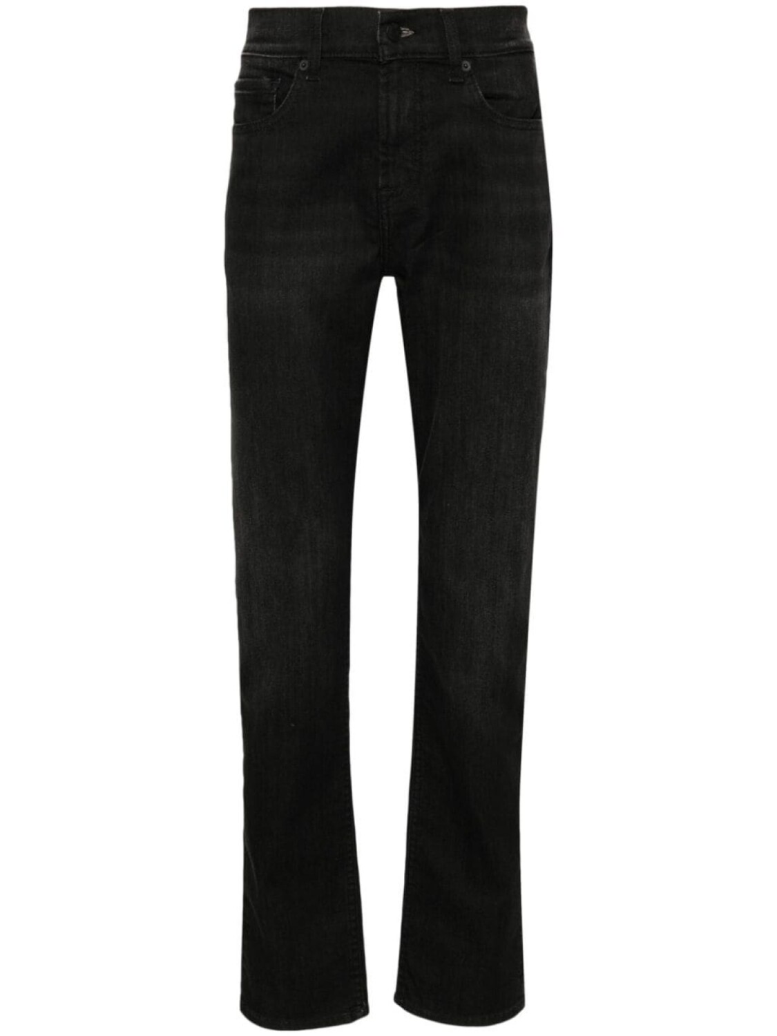 

7 For All Mankind узкие джинсы Slimmy средней посадки, черный