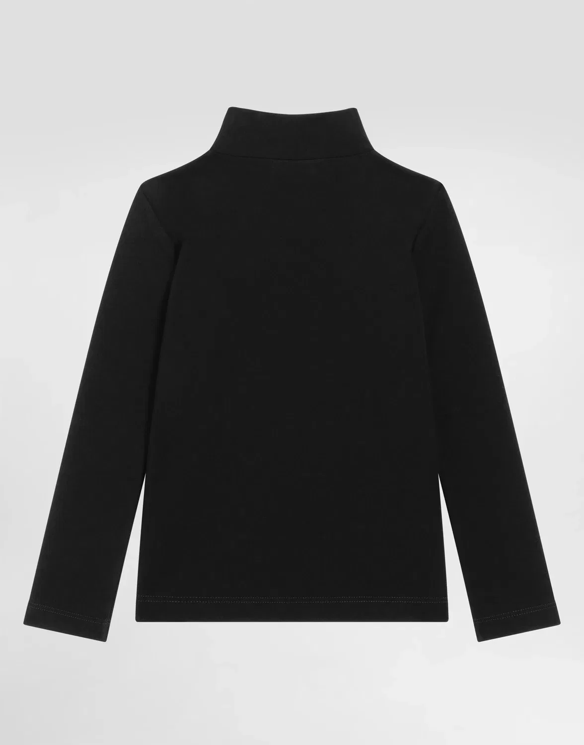 Водолазка из интерлока с вышивкой логотипа DG Dolce&Gabbana, черный — фото 2