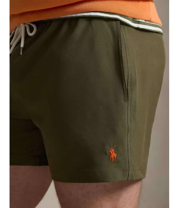 Пляжные шорты slim fit Polo Ralph Lauren, оливково-зеленый — фото 4