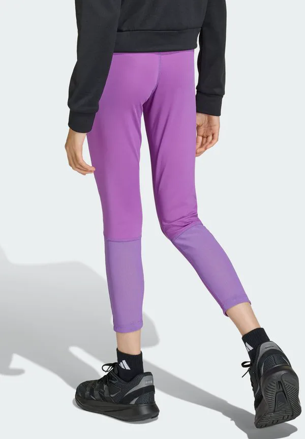 Брюки-Леггинсы techfit 7/8 для детей Adidas Performance, Active Purple/White — фото 2