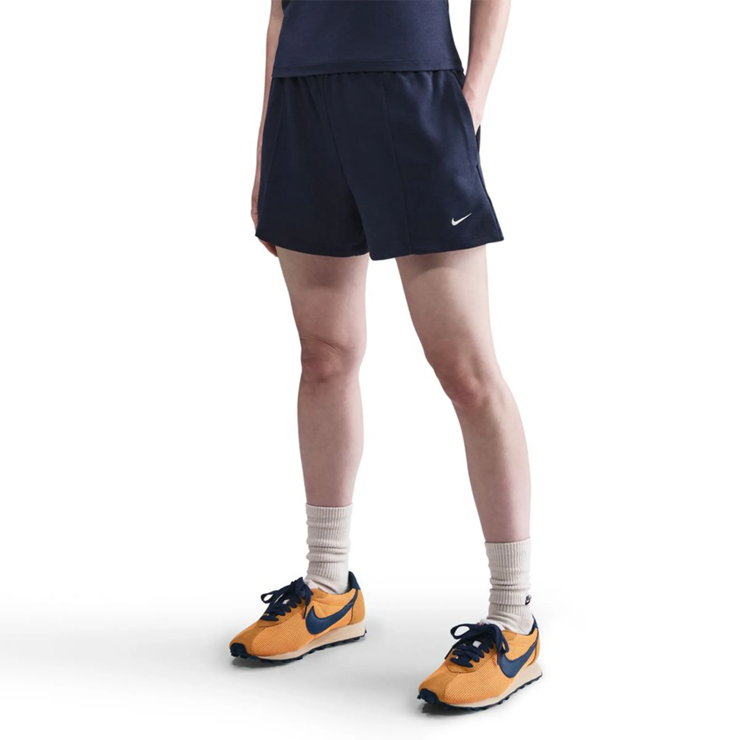 

Женские шорты Sportswear Chill Terry Nike, темно-синий