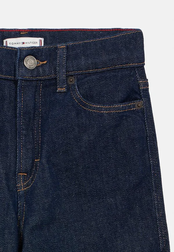 Джинсы с вышивкой флага мейбл, широкие джинсы, прямые джинсы Tommy Hilfiger, Dark Blue Denim — фото 3