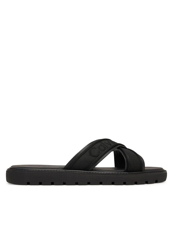 Calvin Klein Мюли, квадратные формованные сандалии Xcross Wb HM0HM02101, черные