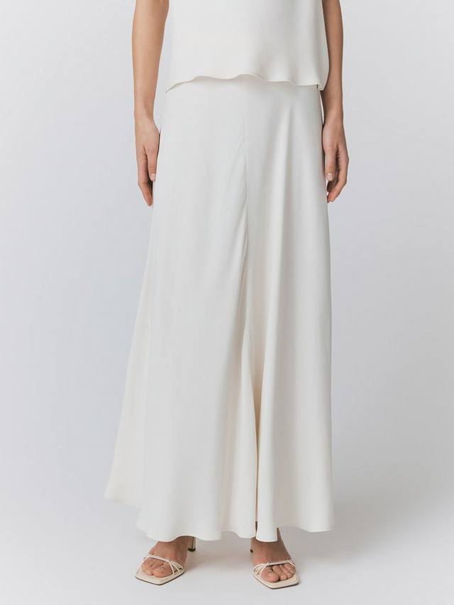 

Сатиновая миди-юбка Adrianna Ghost, Ivory