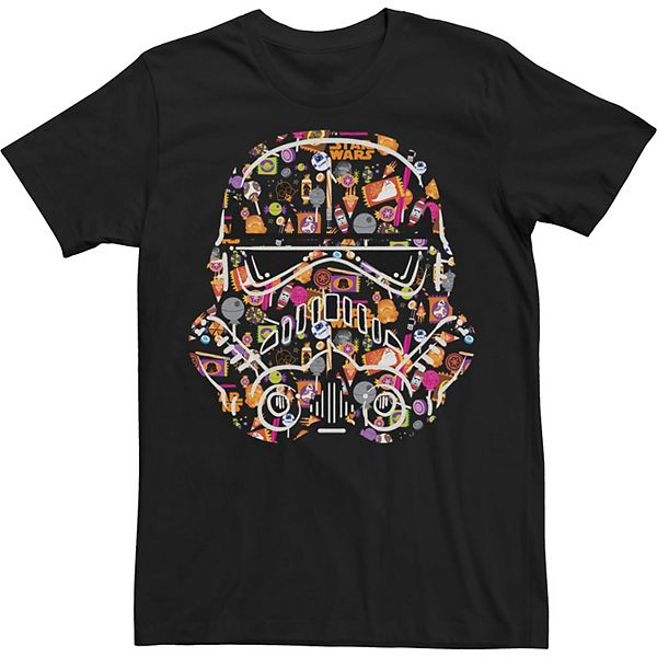 

Футболка Big & Tall Star Wars Candy Trooper Face Collage Licensed Character