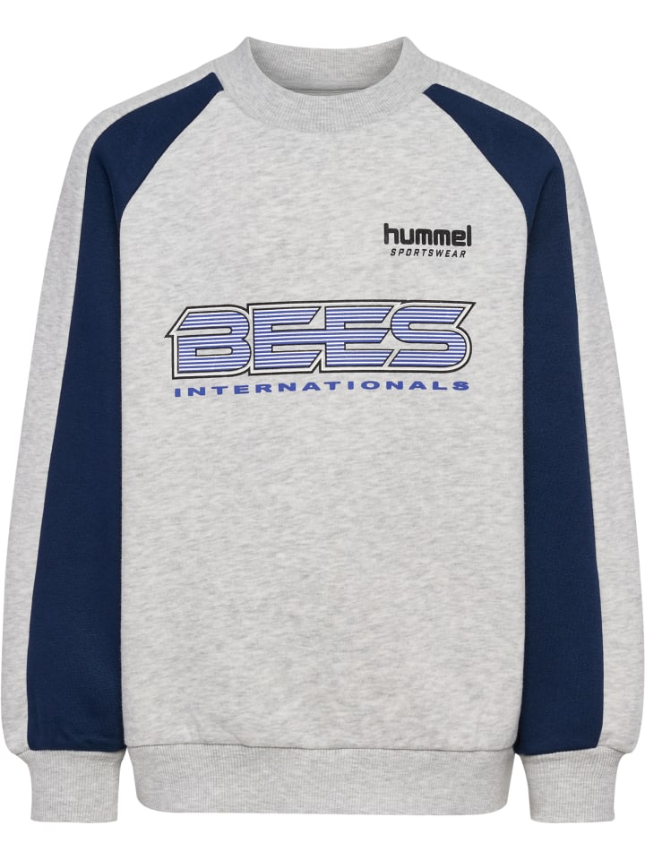 Hummel Детская толстовка Hmljr оверсайз, светло-серый меланж