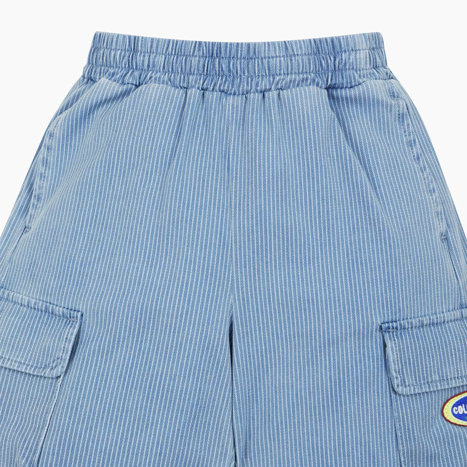 Детские синие джинсовые брюки-карго от Benetton Kids — фото 3