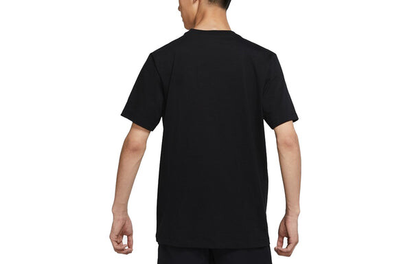 Футболка sportswear leisure sports letter print crewneck short sleeve men's black Nike, черный — фото 2