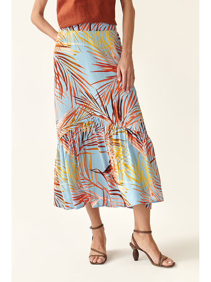 

Длинная юбка TATUUM, цвет hellblau/orange