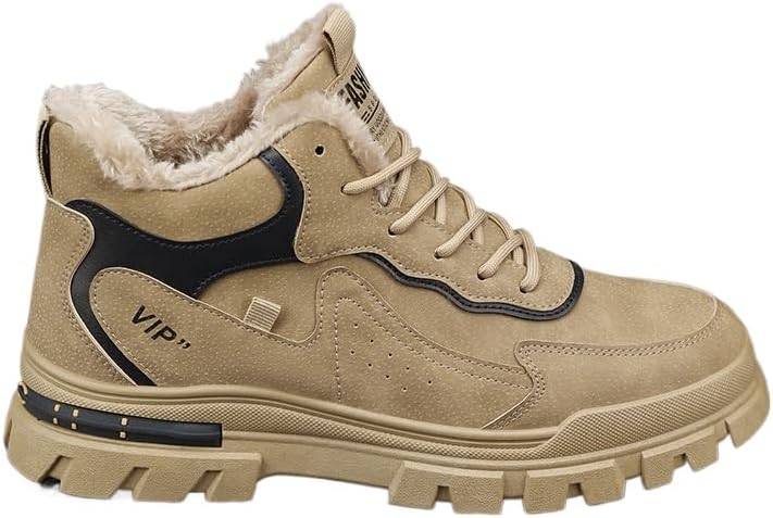 

зимние ботинки для мужчин с меховой подкладкой Qacksv, хаки