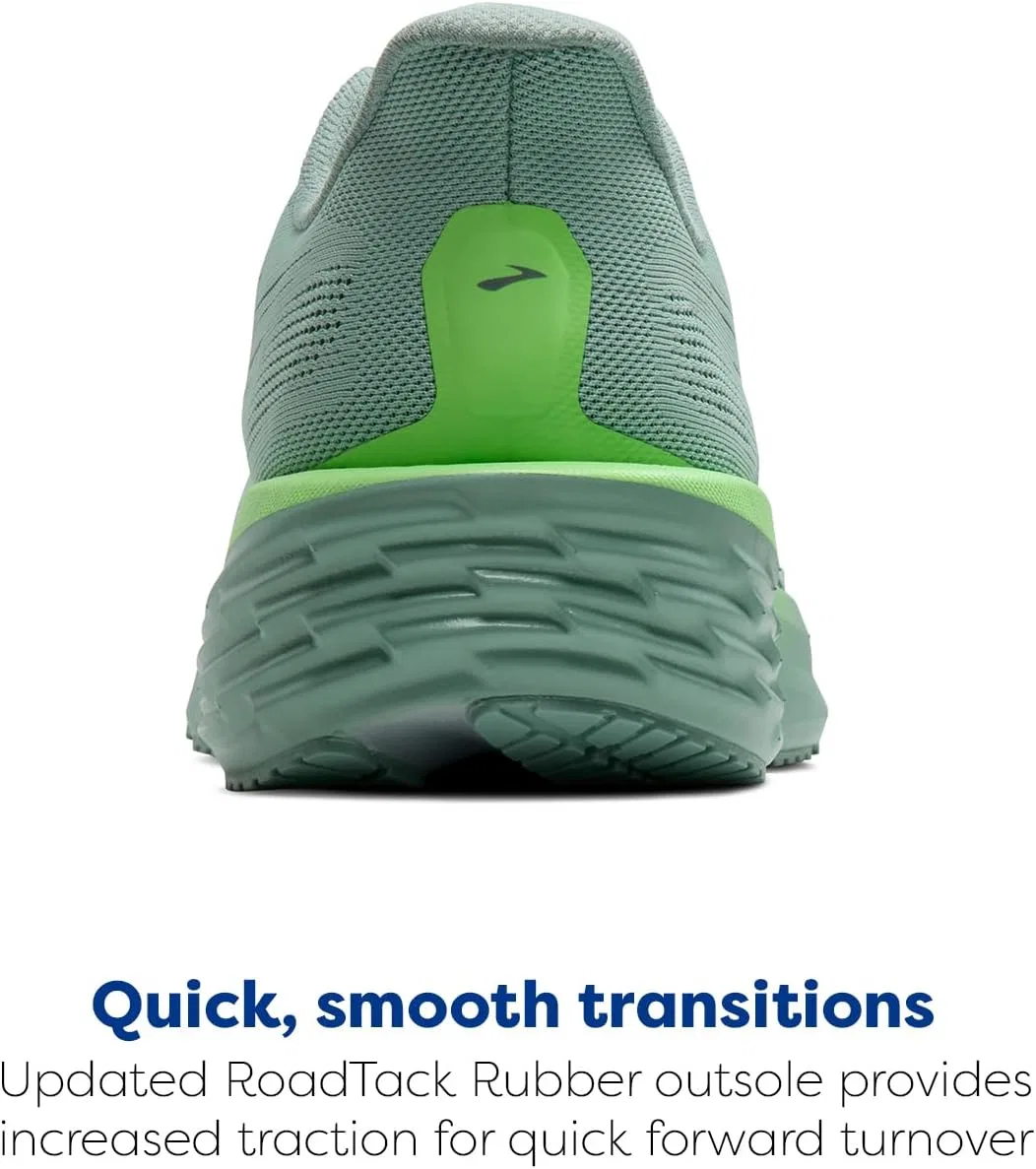 Мужские беговые кроссовки Brooks Launch 12 нейтрального цвета, Grey Mist Green — фото 3