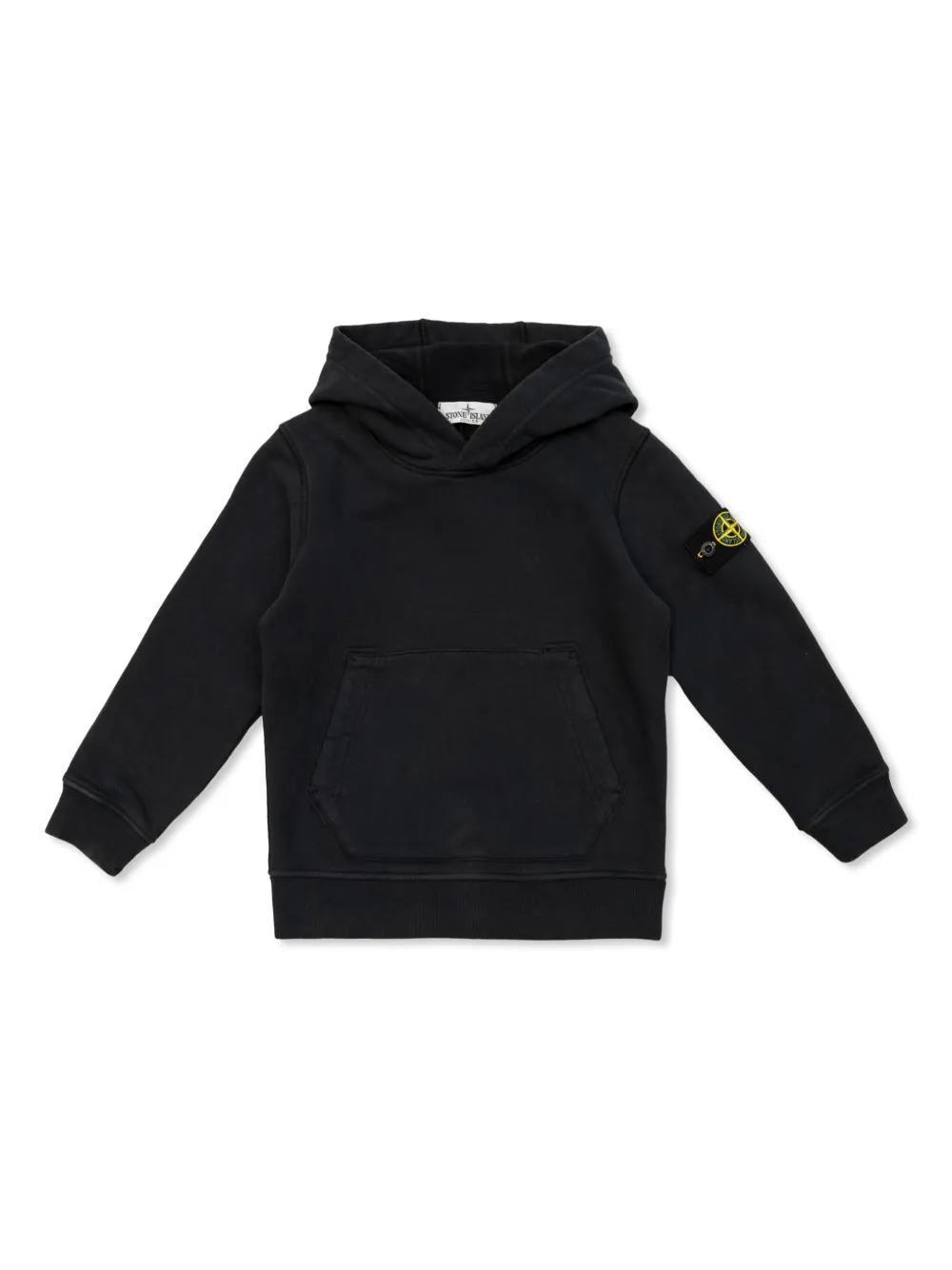 

Худи с нашивкой-логотипом Stone Island Junior, черный