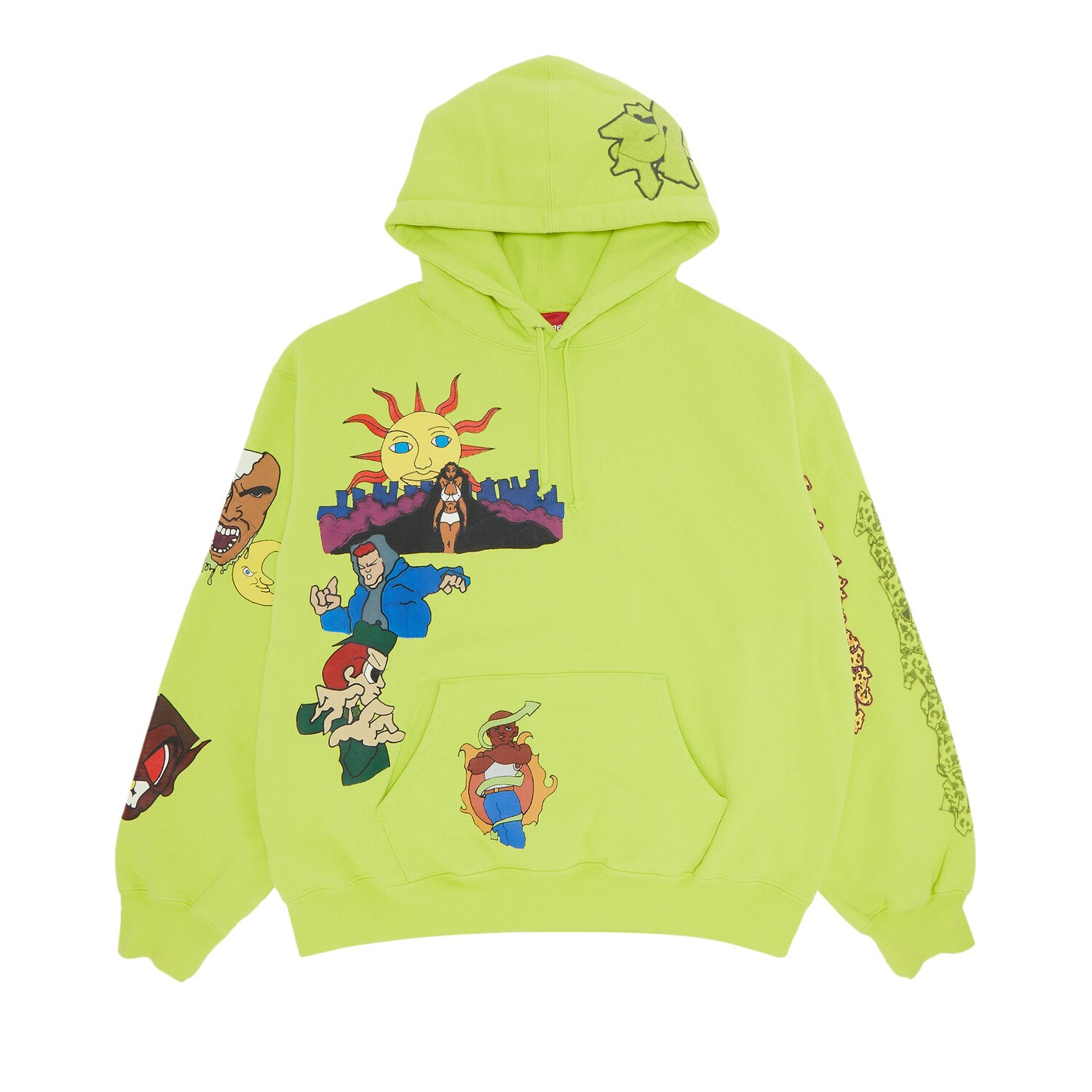 

Толстовка с капюшоном Supreme Sunrise, цвет Кислотно-зеленый