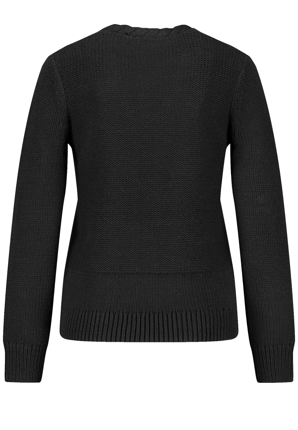 

Джемпер LANGARM RUNDHALS MIT ZOPFMUSTER Gerry Weber, черный