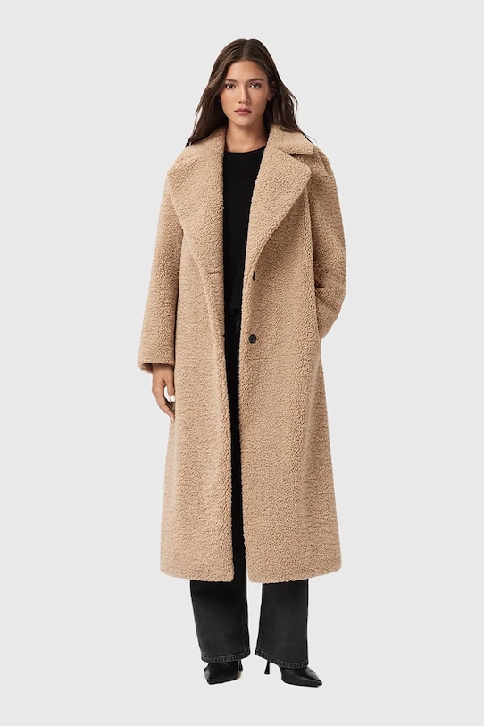 

Пальто Allsaints, бежевый