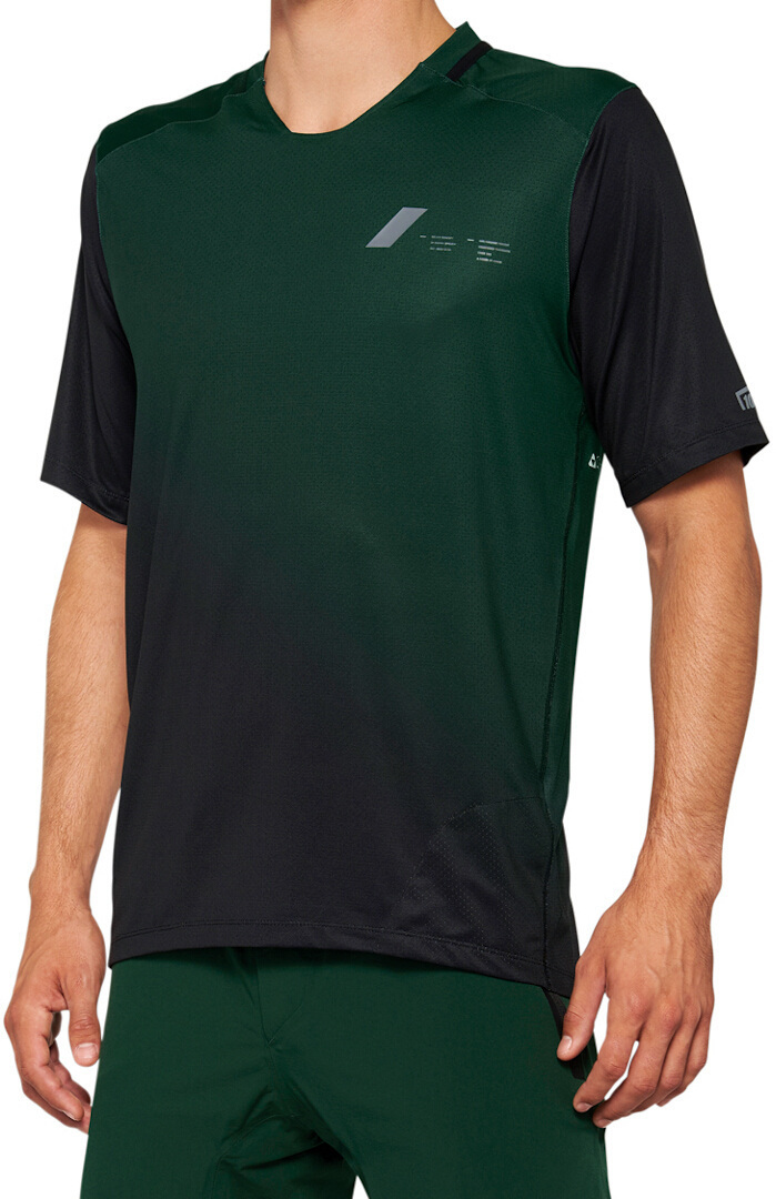 

Велосипедная майка с коротким рукавом из 100% целиума, Black/Green