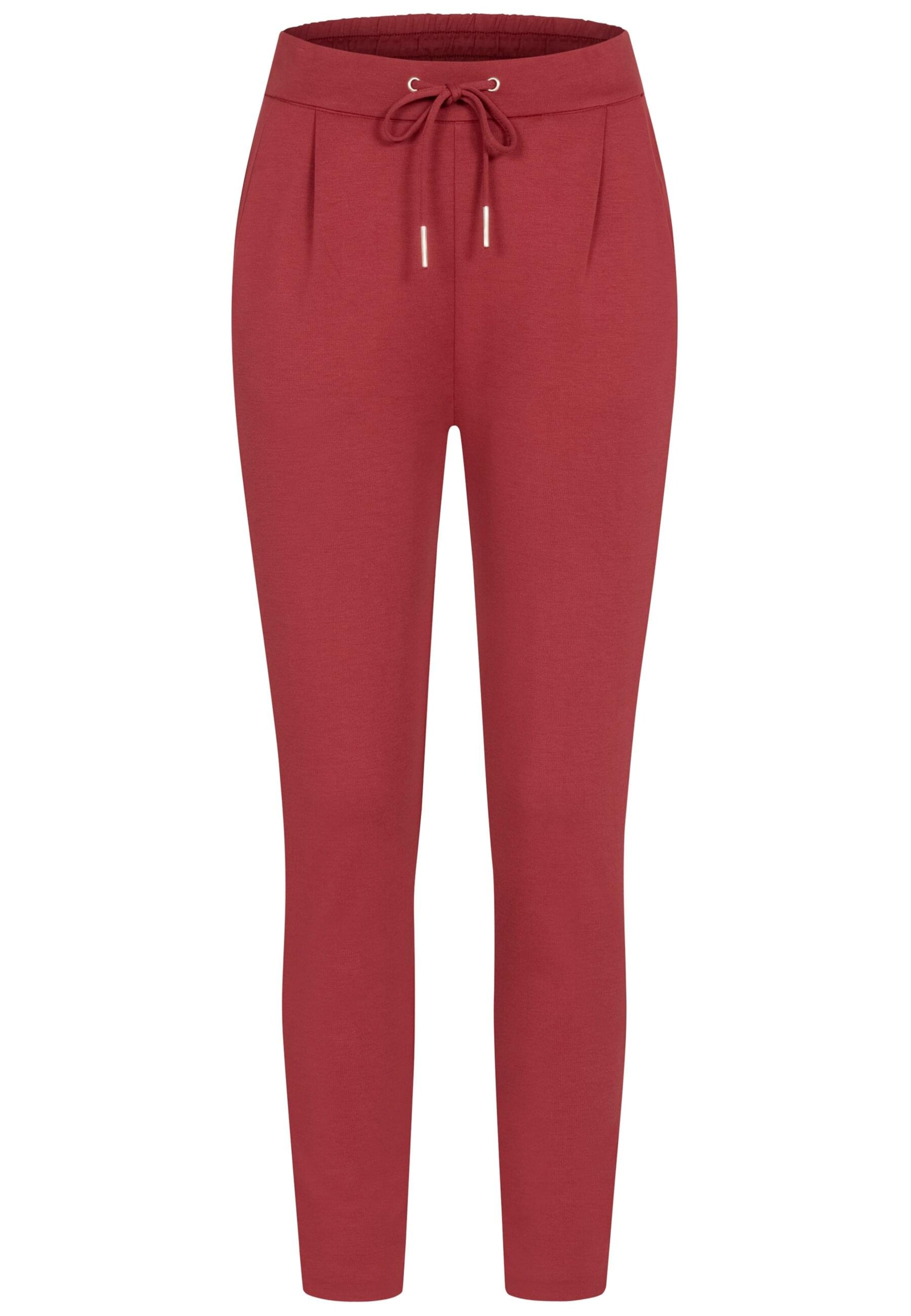 

Cloud5ive Брюки слим с защипами спереди в вишнево-красном цвете