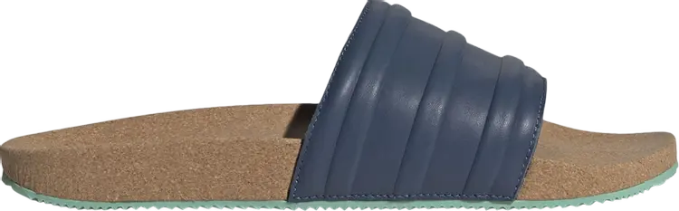 

Кроссовки Adilette Premium Slides 'Cork Pack - Night Indigo', синий