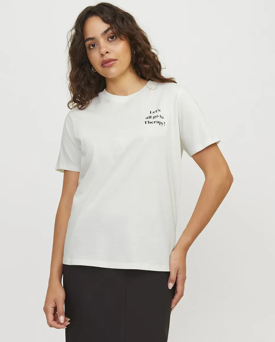 

Женская футболка с принтом Jack & Jones, белый