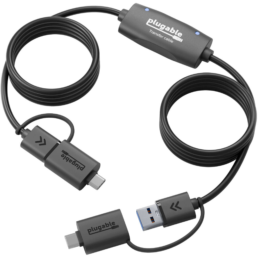 

Кабель USB-C Plugable USB 3.0 Windows Transfer Cable with USB-C USBC-TRAN