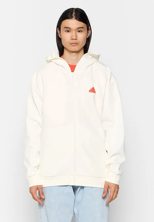 Толстовка на молнии Adidas Sportswear, Off White — фото 2