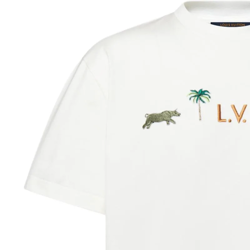 Футболка The Darjeeling Limited SS26 LOUIS VUITTON, белый — фото 3